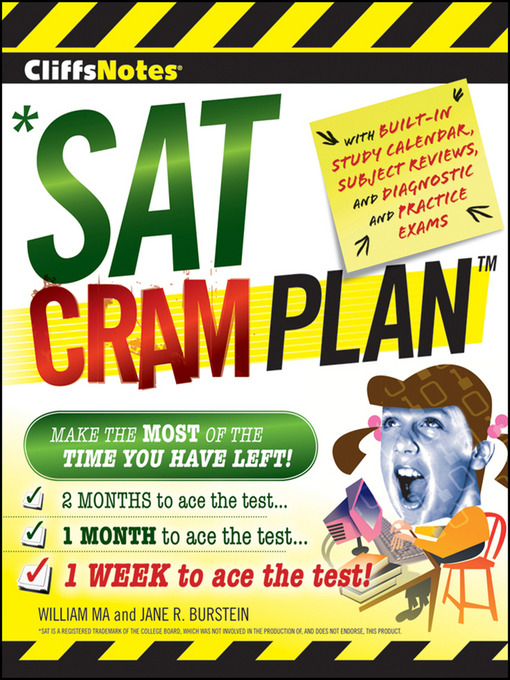 Title details for CliffsNotes SAT Cram Plan by Jane R. Burstein - Available